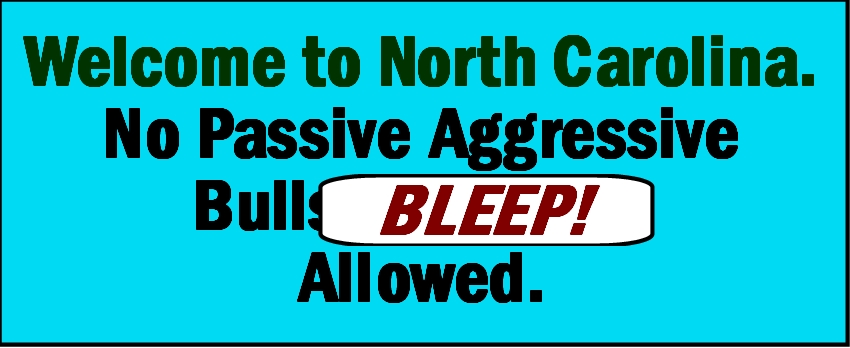 NC No Bull sign